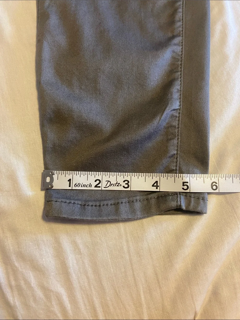 IMAN Gray Slim Pants with Gold-Tone Accents